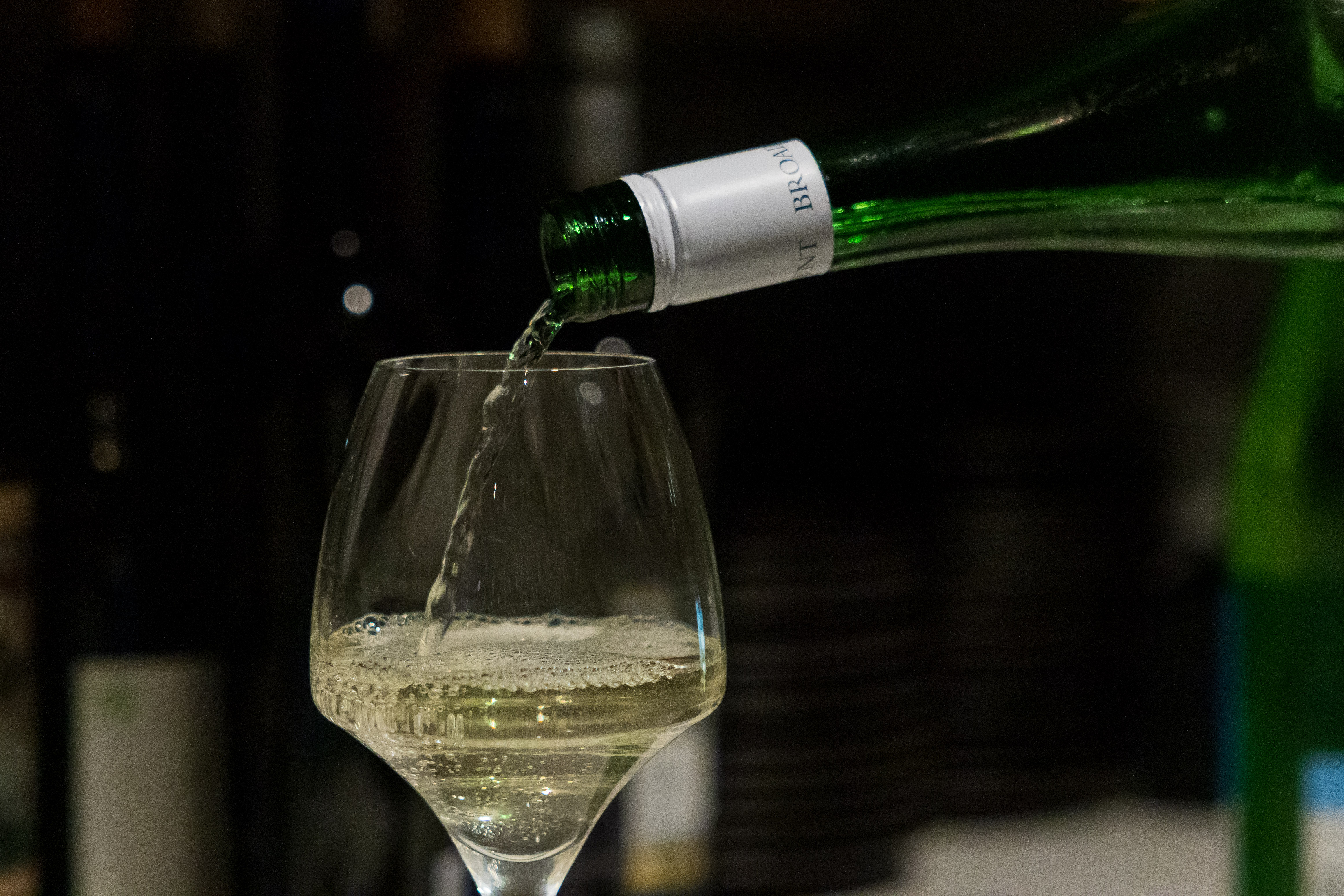 Wine being poured